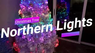 BEST Light up Christmas Tree Northern Lights by Hammacher Schlemmer [upl. by Aisats296]