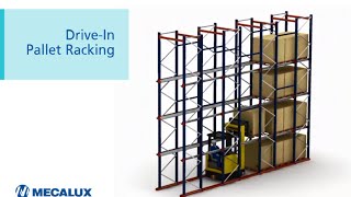 Drivein pallet racking high density storage [upl. by Dnaltroc341]