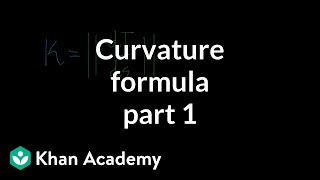 Curvature formula part 1 [upl. by Ahsenahs]