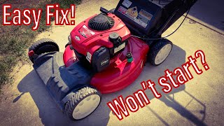 Fix NonStarting Troy Bilt or Craftsman Mower [upl. by Ibot]