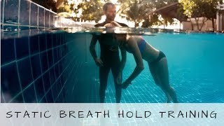 Breathhold with EMPTY Lungs  Freediving O2 Static Apnea Training [upl. by Cosmo869]