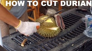 How to cut and open Durian Fruit [upl. by Sokram211]