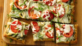 Chicken Pesto Pizza Recipe  Pillsbury [upl. by Lowry]