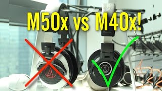 Heres Why AudioTechnicas M40x is Better vs M50x Review  Comparison [upl. by Cantlon395]