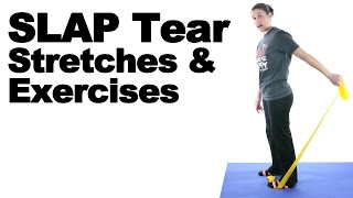 SLAP Tear Stretches amp Exercises for Shoulder  Ask Doctor Jo [upl. by Warfourd]