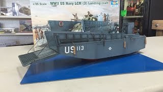 Building the Trumpeter 135 LCM 3 Landing craft [upl. by Anauqahc124]