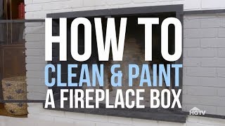 How to Paint a Fireplace Box  HGTV [upl. by Neeron]