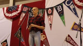 16yearold cancer survivor sings ‘Fight Song’ [upl. by Alo]