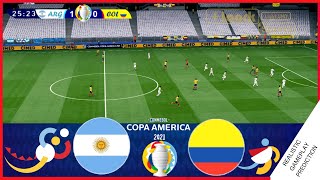 ARGENTINA vs COLOMBIA  RESUMEN  HIGHLIGHTS  Copa America 2021  Simulación amp Predicción [upl. by Sarat996]