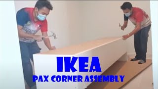 IKEA Pax Corner Wardrobe Assembly [upl. by Otreblif]