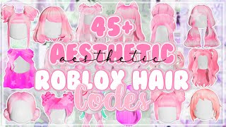 45 Aesthetic Pink hair codes for Bloxburg  Roblox Part 1 [upl. by Isiah]