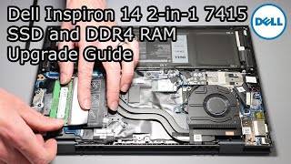 Dell Inspiron 14 2in1 7415 SSD and RAM Upgrade Guide [upl. by Cho]