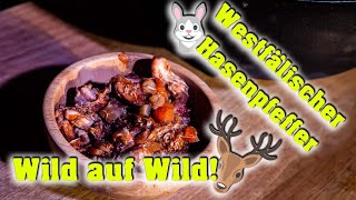 🍲 Wild auf Wild Westfälischer 🐰 Hasenpfeffer  Hasenragout aus dem Dutch Oven 🥘 [upl. by Wolsky]