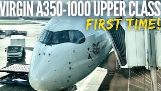 Whats it like to fly business class for the very first time  Virgin Upper Class A3501000 [upl. by Keele412]