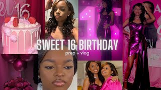 SWEET 16 BIRTHDAY CELEBRATION  GRWM  VLOG [upl. by Artinahs]