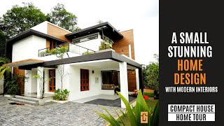 Small Modern Kerala Home design  3 BHK 2000 sqft budget house Graphite Design Homes [upl. by Esina]