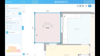 Floorplanner 7b Drawing surfaces [upl. by Enialehs164]