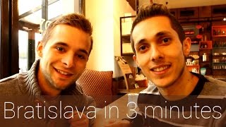 Bratislava in 3 minutes  Travel Guide  Mustsees for your city tour [upl. by Nyram]