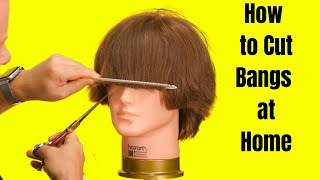 How to Cut Bangs at Home  TheSalonGuy [upl. by Manda]