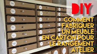 Meuble En Carton  Fabriquer Son Rangement Atelier [upl. by Eiramesor703]