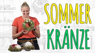 BLUMENKRÄNZE EINFACH SELBER MACHEN  DIY [upl. by Norreg]