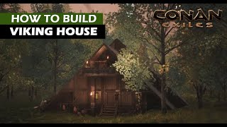 CONAN EXILES  Viking House  Speedbuild [upl. by Froemming]