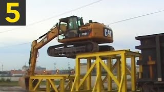 Top 5 Awesome Excavator Tricks [upl. by Renmus]