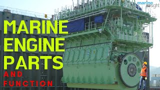 Marine Engine Parts and Functions marine engineparts shipengine [upl. by Strohben]