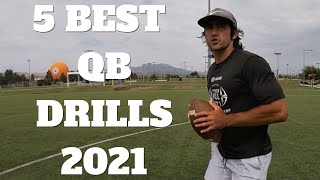 5 BEST QB Drills 2021 [upl. by Mosa]