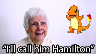 91YearOld Grandma Guesses Pokemon Names [upl. by Thenna843]