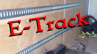 ETrack Installation Enclosed Trailer [upl. by Alabaster]