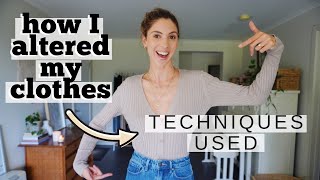 How I altered my clothes myself 👉 Part 2  BASIC CLOTHING ALTERATIONS [upl. by Ennayhc727]