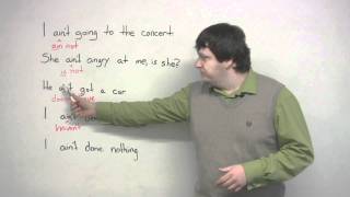 How to use the word AINT in English slang lesson [upl. by Gilba667]