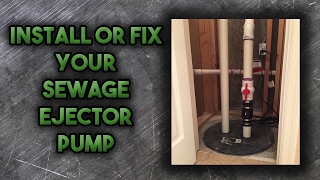 How to Install a Sewage Ejector Pump [upl. by Marceau725]