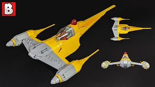 Beautiful LEGO N1 Naboo Starfighter Update Star Wars Custom Build [upl. by Atnoved]