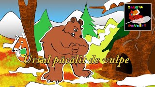 Ursul Pacalit de Vulpe 📖 Poveste Colorata [upl. by Vidal159]