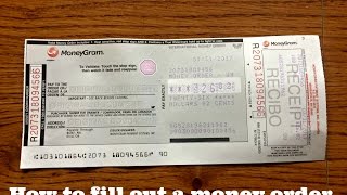 How to fill out a Walmart Money Order Money Gram [upl. by Haidedej]