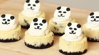 PANDA MINI OREO CHEESECAKE  NERDY NUMMIES [upl. by Cymbre]