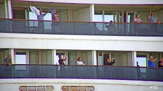 MS ROTTERDAM Arrives into PortEverglades with passengers from the MS ZAANDAM  422020 [upl. by Nakhsa]