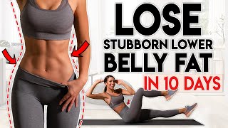 LOSE BELLY FAT in 10 Days lower belly  8 minute Home Workout [upl. by Marybella]