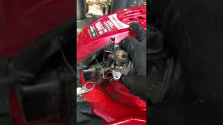 disassemble and cleaning Troy Built lawn mower carburetor [upl. by Lezlie]