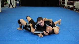 How to Do Triangle Choke from Side Control  MMA Submissions [upl. by Leiva]