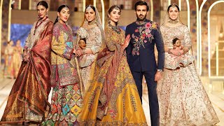 Top Pakistani Designers Bridal Dresses 2021 for Wedding  hum Bridal Fashion Week [upl. by Ajnin]