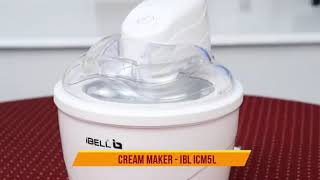 iBELL 15L Ice Cream MakerSorbet amp Frozen Yoghurt Maker12WHow to Make Ice Cream Video Demo Review [upl. by Cerell]