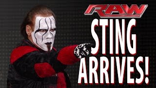 Sting makes a shocking Raw debut Raw January 19 2015 [upl. by Ceciley]