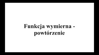 Funkcje wymierne  powtórzenie [upl. by Davin]