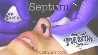 Septum Piercing procedure [upl. by Rodina]