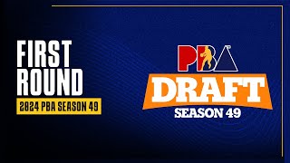 FIRST ROUND  PBA Season 49 Draft [upl. by Einaeg]