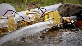 Free Energy from Stream  Micro hydro turbines  DIY [upl. by Kone]