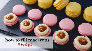 4 ways to fill macarons  Master Your Macarons Series Part 6 [upl. by Oiramd872]